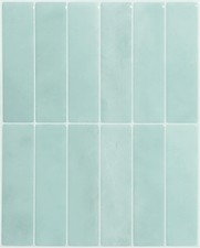 SMART TILES Peel and Stick Backsplash - 5 Pack of 5, Asilah Turquoise Blue