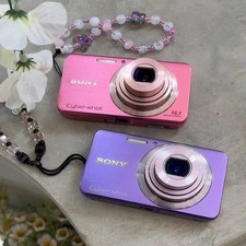 Sony DSC-W630 Digital Camera 16.1MP CCD Compact SD Card Charger Bundle Color