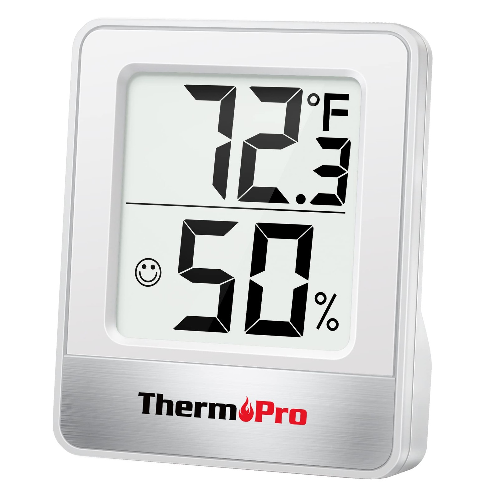 ThermoPro TP49 Digital Hygrometer Indoor small, White Thermometer 