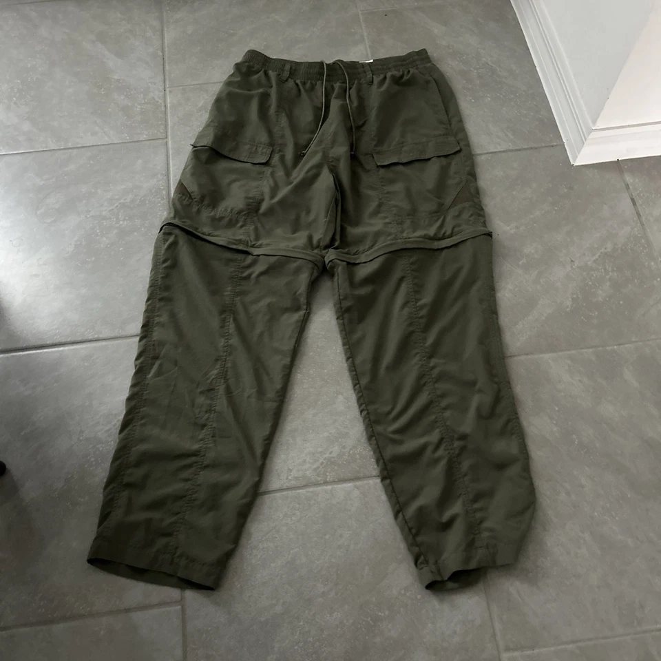 Columbia Womens Convertible Pants Green Pockets Flat Front UPF 30 size XL  - Image 2 of 4