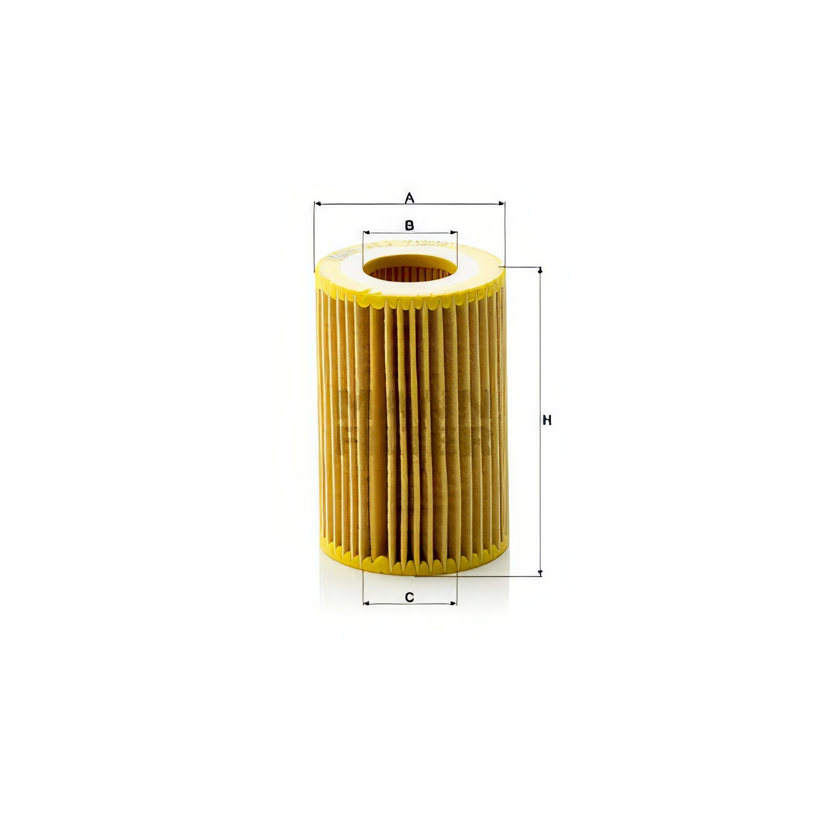 MANN HU712/9X Oil Filter With Gasket/Seal Fits Honda Civic 2.2 CTDi 2.2 i-DTEC