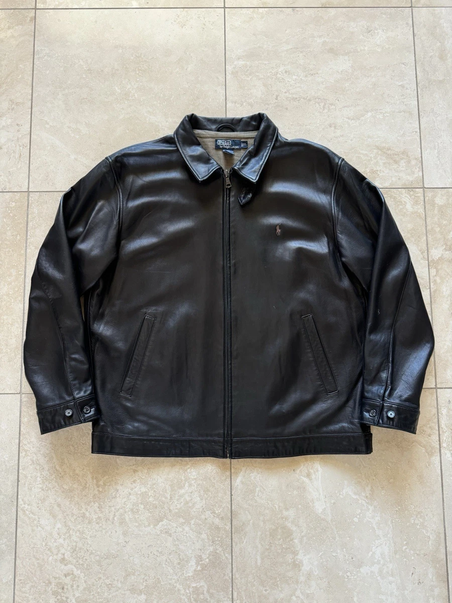 Polo Ralph Lauren Leather Black Coats & Jackets for Men for Sale