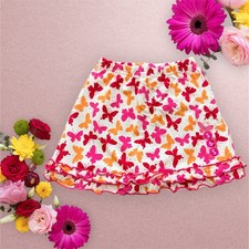 New VTG 2002 Gymboree La Playa Butterfly Ruffle Skorts Skirt Shorts - 3T/Small