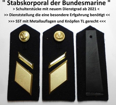 '' Stabskorporal der Bundesmarine ''   SST  m. Schlaufen und Knöpfen