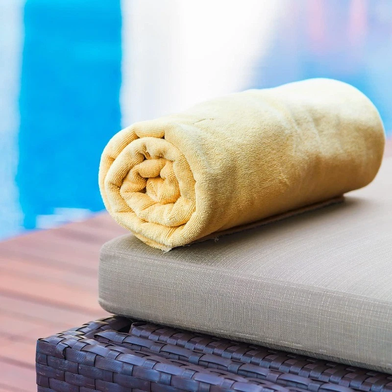 Pacote com 6 toalhas de banho conjunto 27 x 54 polegadas, 100% algodão, peso maior e mais leve - Imagem 4 de 4