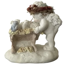 Dreamsicles Figurine 1994 "Born On This Day" Signed By Kristin - VTG