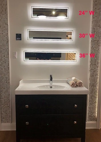 Minka Lavery 6110-1 24" W x 6-3/4" H Contemporary Rectangular - White - Picture 7 of 7