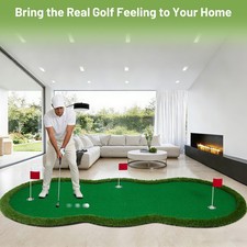 Large Golf Putting Green 5x10ft Professional Training Mat with Realistic Turf