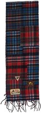 Polo Ralph Lauren Plaid Wool Hunting Fishing Patchwork Scarf 12" x 76" New