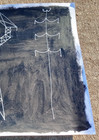 Original 14 by 17-inch Abstract Mixed Media Painting Transmission Towers — photo 2