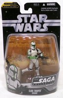 "Star Wars Saga Collection Clone Trooper Sergeant 3.75\" Figur Hasbro 2006"