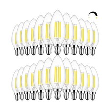 24-Pack Dimmable E12 LED Candelabra Bulbs 60W Equivalent, 4000K... USA FAST SHIP