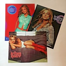 (3) licensed BRITNEY SPEARS glamor girl 8x10 photos by FUNKY - 2001 - NOS NEW