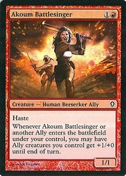 Akoum Battlesinger 71/145 Worldwake Foil Common