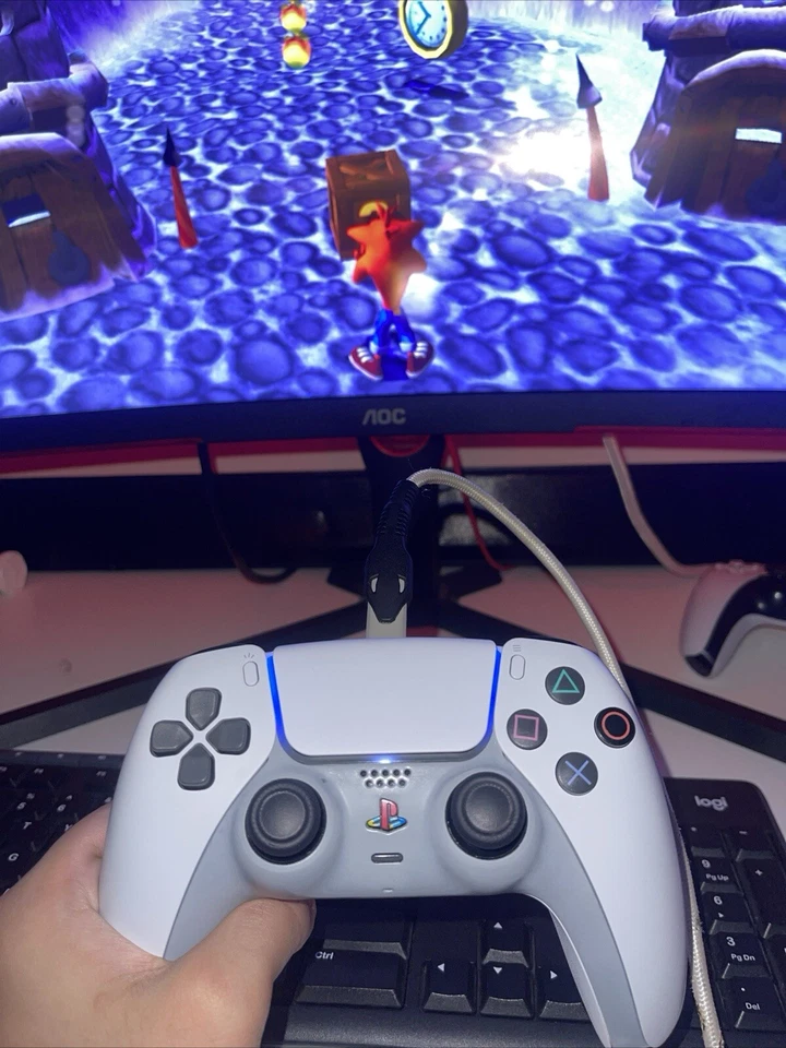 Custom Retro PSX Themed Ps5 Controller - Image 2 of 3