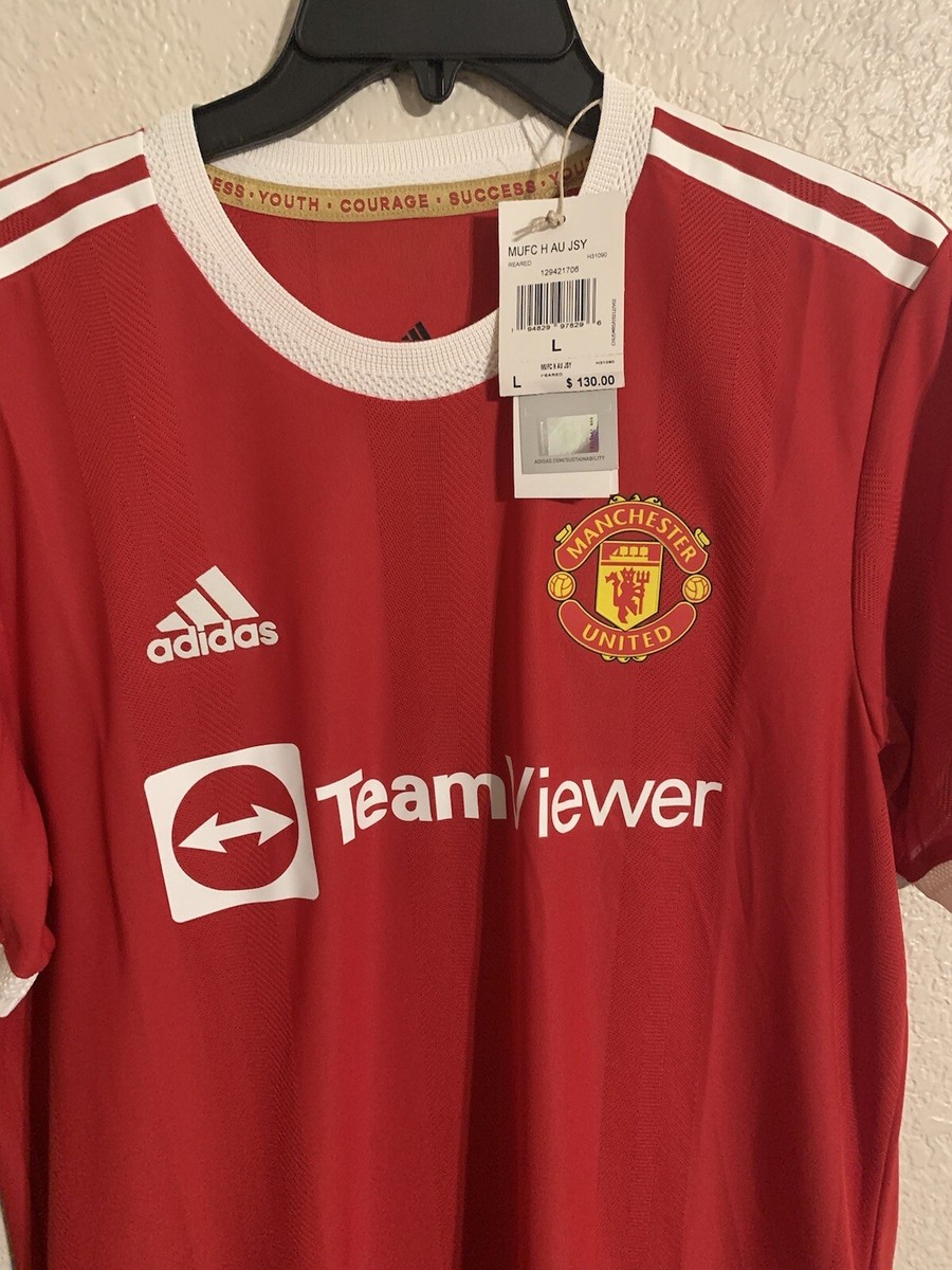 adidas Manchester United 21/22 Authentic Home Jersey H31090 Men's
