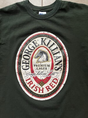 T-shirt Graphique George Killian's Irish Red - Vert, Taille XL Homme