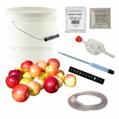 Apfelweinherstellung Kit komplett Homebrew Starter - 5L/1 Gallone/10 Pints Bier Wein Met
