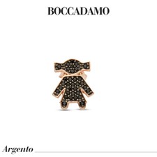Regalo Compleanno Amica Mono Orecchino Boccadamo Bimba Rosé Argento 925 GM041RS