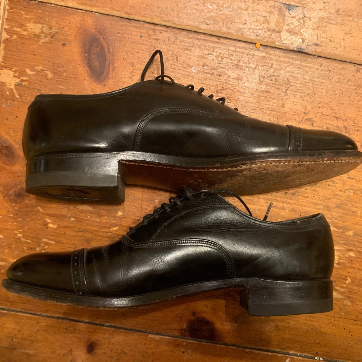 FLORSHEIM／Penfield／20308／size６ VTG Florsheim Penfield 20308 Black Oxford Sz 10 Brogue Cap
