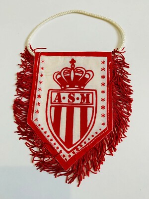Fanion Vintage AS Monaco – Foot – Avant 2000 – Wimpel, Banderin