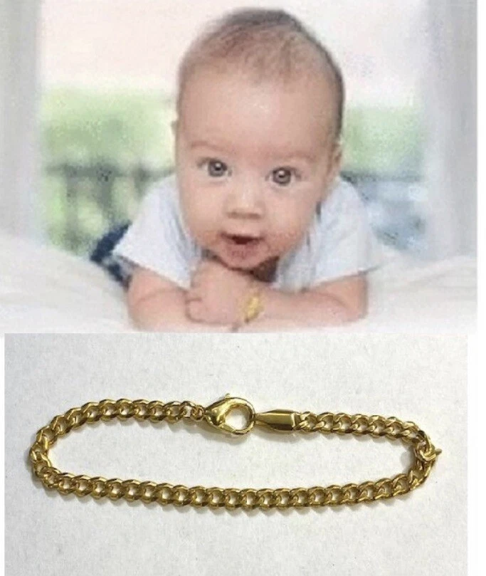 1Pcs Ethiopian Dubai Arab Heart Zircon Baby Bracelet Gold Color Bangles for  Child Link Bracelet for Baby Child Boys Girls Nice Gifts | Wish