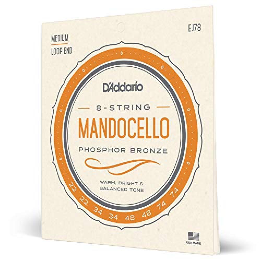 D'Addario EJ78 Phosphor Bronze Set per Mandocello, 22-74 - NUOVO