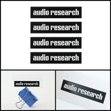 Audio Research logo badge Sticker Decal waterproof 56.44mm(2.2222")X12.7mm(0.5")
