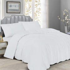 4 Piece Complete Bedding Set Duvet Cover Set With Fitted Bed Sheet & Pillowcases