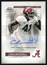 2023 Bowman University Alabama Crimson Tide #53 Chris Braswell Autographs AU
