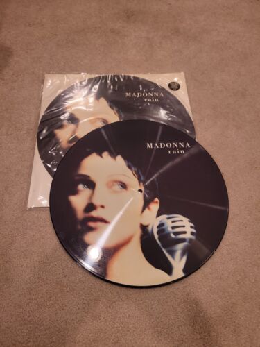 Madonna - Rain Picture Disc OG Vinyl LP, Sire Records, UC, 1993 - Picture 1 of 3
