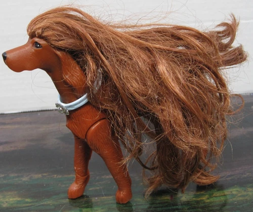 Barbie Glam N Groom Ruby Irish Setter 4 1/2" Dog Mattel Vintage 1999 EUC