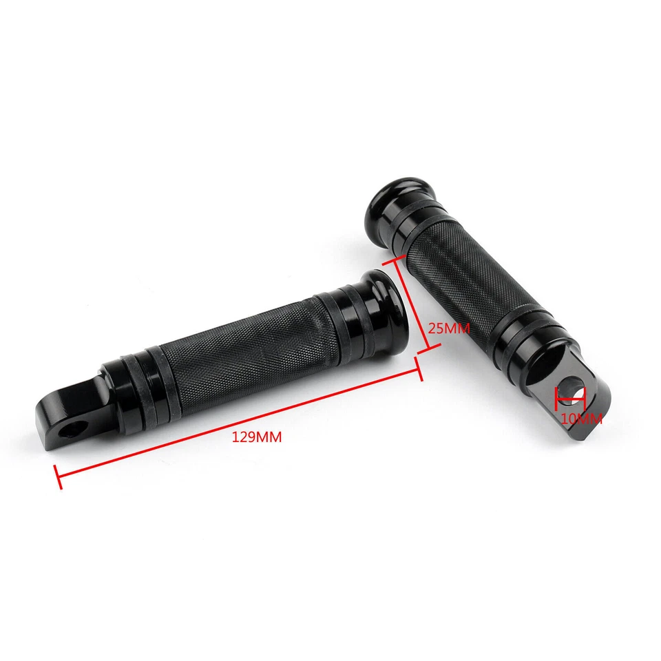 Rear Front Foot Pegs For Sportster XL883 XL1200 V Rod Models Black #8 Foto 4 de 4