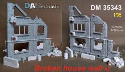 Dan Models 35343 1:35 Diorama is made from the wall of the booth / Weight 600