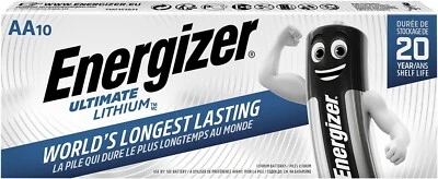 10x Energizer Ultimate Lithium AA Mignon L91 Batterien 1,5V 3000 mAh +MHD 2049+ - Bild 1 von 4