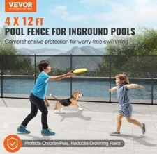 Vevor 4ft x12ft removable pool fence for inground pools, new