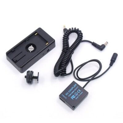 DMW-BLE9 Dummy Battery DCC11 With NP-F Adapter Plate Kit For Lumix GF6 ZS60 GX85