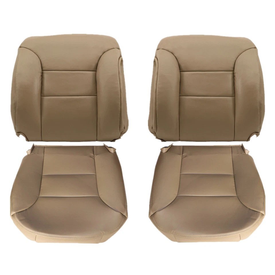 For 1995-1999 Chevy C/K1500 Silverado Suburban Front Bottom Top Seat Cover Tan - Изображение 4 из 4