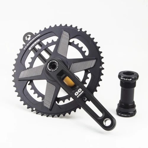 Road Bike Crankset 52-36T 12 Speed 2X Chainring Hollow Tech Crank 165mm Crankset - Picture 14 of 40