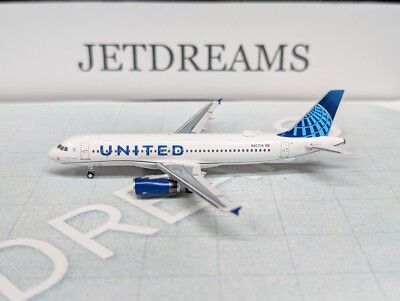 1/400 UNITED AIRLINES AIRBUS A320-200 20'S EVO BLUE COLORS N407UA PANDA ALTITUDE