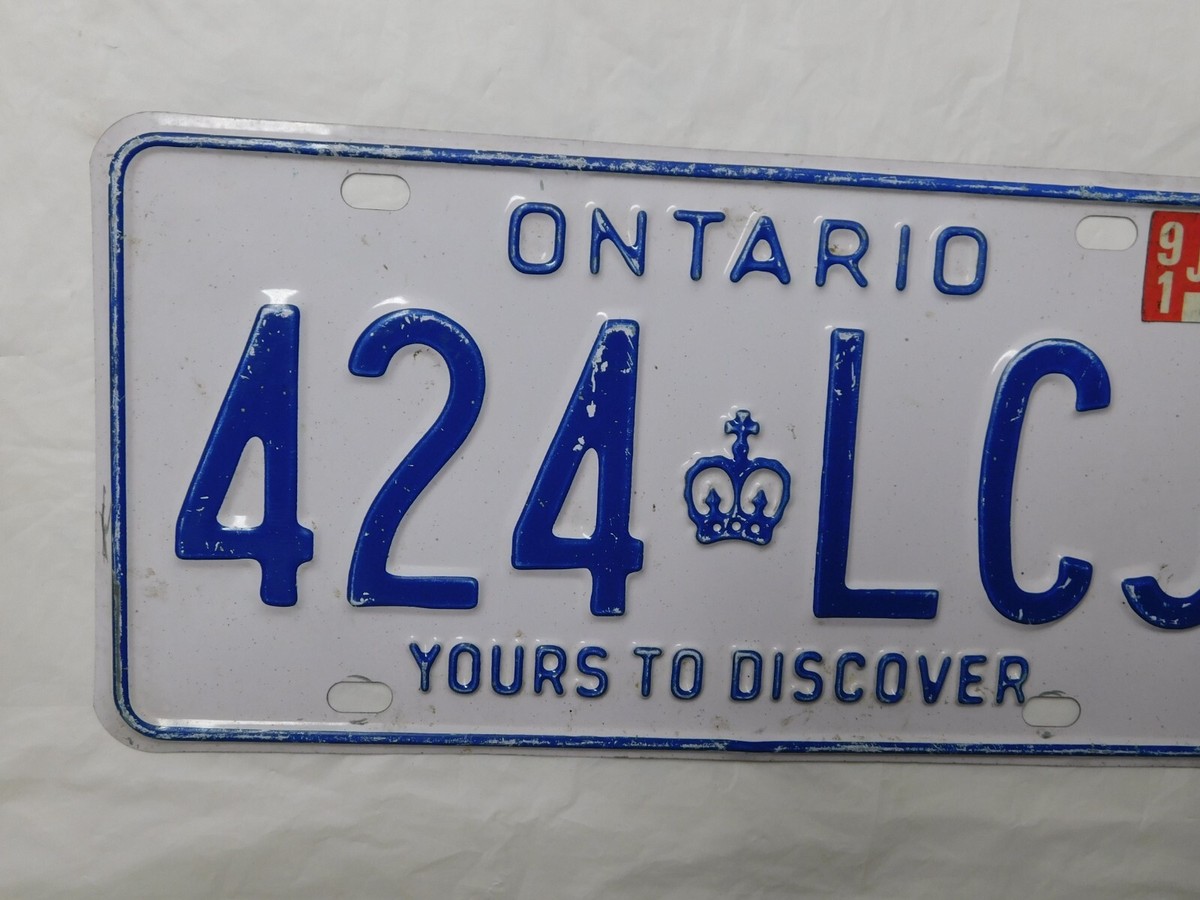 ONTARIO LICENSE PLATE 191 CANADA CAR SHOP SIGN KEEP IT BEAUTIFUL