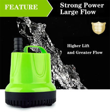 Submersible Water Pump 25W Dirty Clean Aquarium Fountain Pool Pond Fish Tank