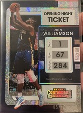 2021-22 Panini Contenders ZION WILLIAMSON FOTL Opening Night Ticket #'d /25 🔥