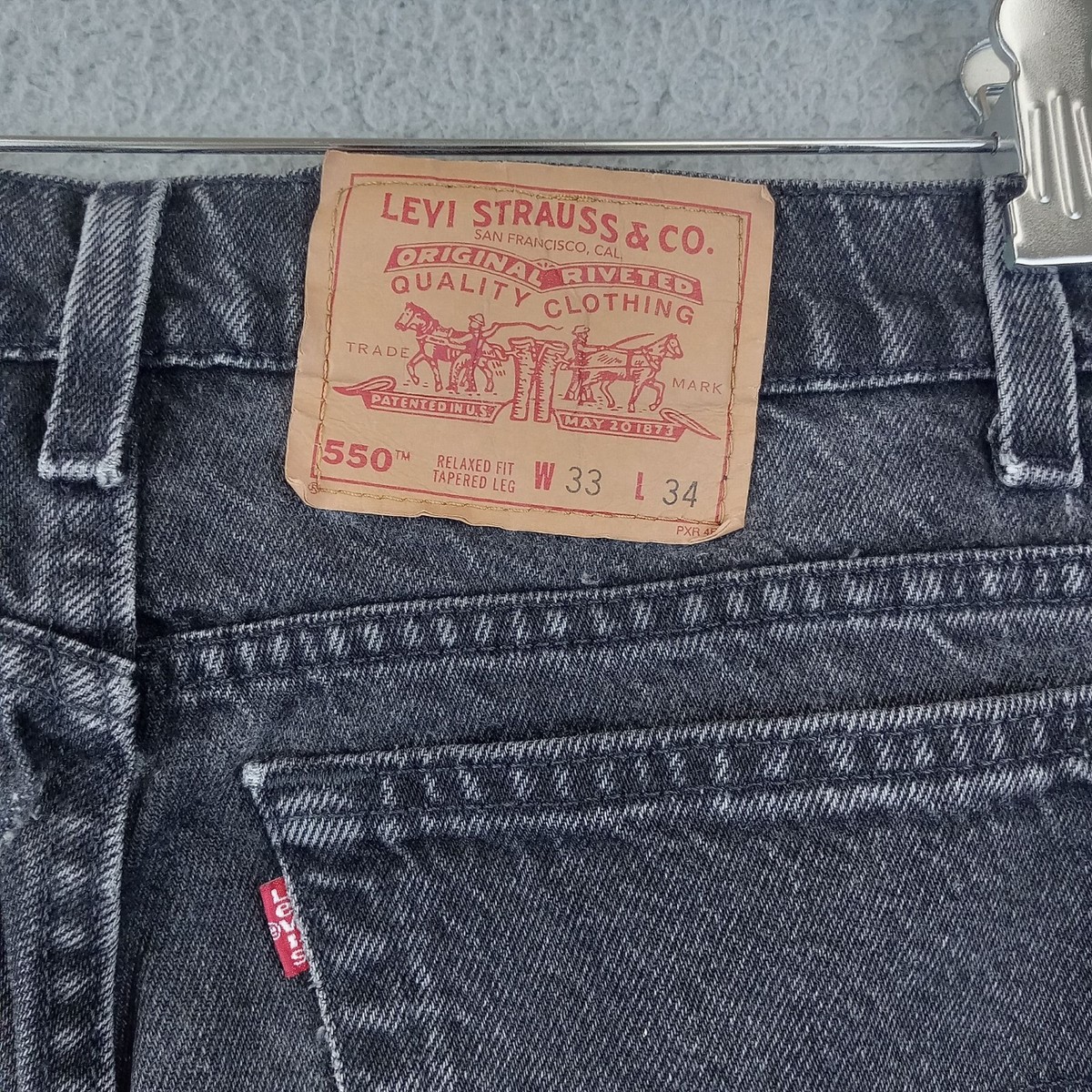 LEVI’S 550 33×34 Vintage Levis 550 relaxed fit tapered Leg jean size 33zx34