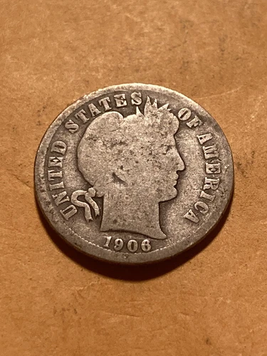1906 P Barber Dime - Good - As Shown! (#747)