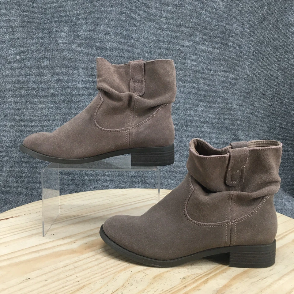 Botas American Eagle Outfitters para mujer 7 M botín tobillo topo imitación gamuza Foto 2 de 4