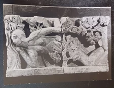 postcard art RPPC France Autun Musee Rolin La tentation d'Eve unposted