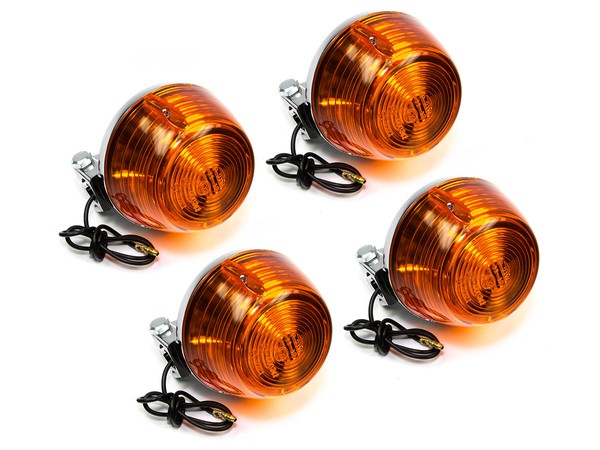 Blinker Satz E-GeprüFt 4 StüCk FüR Honda CB 100 125 250 CJ 360 CM CX CY XL Z 50-image