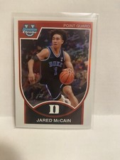 2023-24 Bowman Chrome U Jared McCain Throwback Card Duke Basketball 