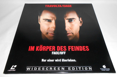 LASER DISC - Travolta/Cage - IM KÖRPER DES FEINDES - FACE/OFF - Philips - 2 Disc